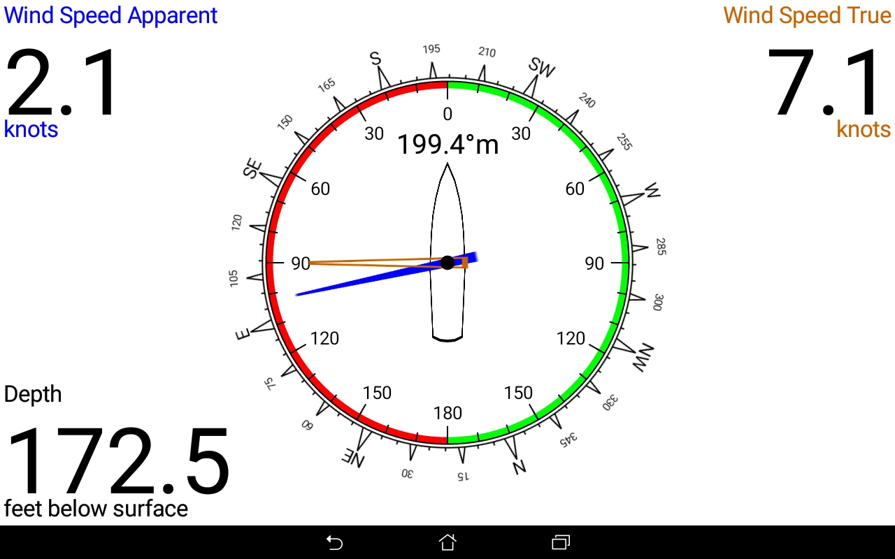 Encoded Solutions NMEA Instruments Android Software